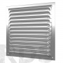 Решетка вентиляционная вытяжная, стальная с оцинкованным покрытием 150х150 /1515МЦ - фото