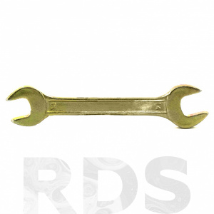 Ключ рожковый, 13х14 мм, желтый цинк, 
