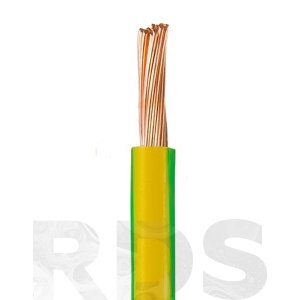 Провод ПВ-3/ПуГВ 2,5 желто-зеленый (бухта 100 м) - фото