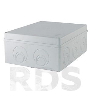 Распаячная коробка ОП 240х195х90мм, крышка, IP44, кабельные ввода d28-3 шт., d37-2 шт., TDM - фото