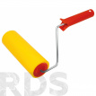 Валик прижимной для обоев резиновый, желтый, 150 мм - фото