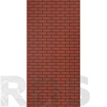 Панель стеновая МДФ, кирпич красный обожженный, 2440х1220х6 мм - фото