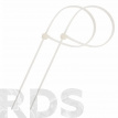 Стяжка кабельная (хомут), 200х3,6мм, белая - фото