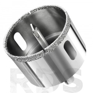 Коронка алмазная с центрирующим сверлом по керамограниту и керамике 100 мм 