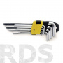 Ключи имбусовые, 1,5-10 мм, удлиненные, HEX, 9 шт., "UNIVERSE" - фото