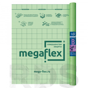 Megaflex Standart B (ш 1.6, 70 м2) пароизоляционная двухслойная пленка - фото