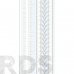 Панель ПВХ "Декор мотылек небесный", 250х2700х8 мм, Грин Лайн - фото