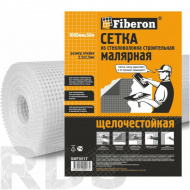 Сетка малярная Fiberon, 1x50 м / 2,5x2,5 мм, белая - фото