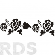 Трафарет виниловый "Розы", 400х120 мм - фото