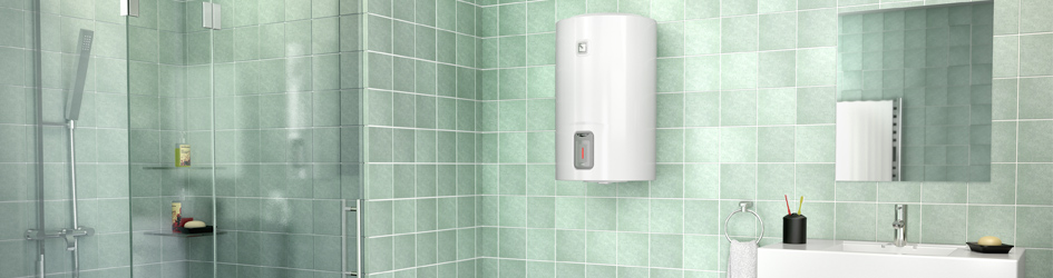 Накопительный водонагреватель Ariston LYDOS R ABS 80 V в ванной комнате