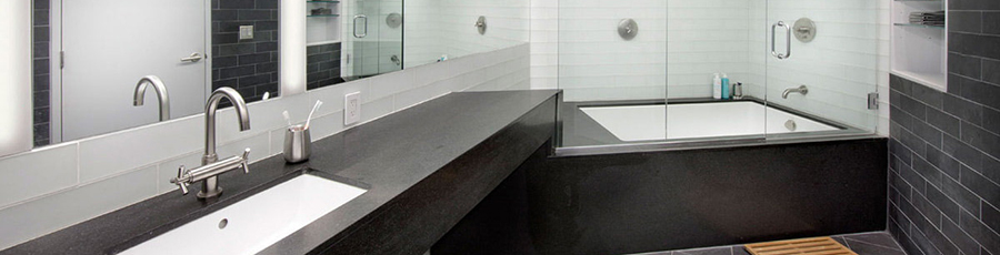 Аксессуары для ванной комнаты в стиле минимализм - фото