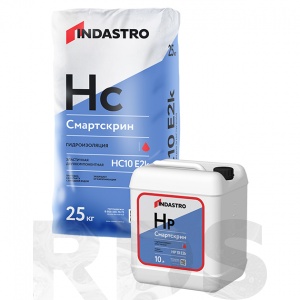 Эластичная гидроизоляция (жидкий компонент) ИНДАСТРО СМАРТСКРИН HC10 E2k, 10л - фото