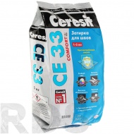 Затирка Ceresit СЕ 33 для узких швов, серый (5кг) - фото
