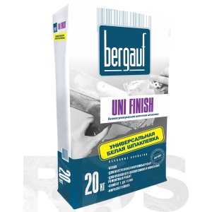 Шпаклевка цементная базовая Bergauf Uni Finish, 20 кг - фото