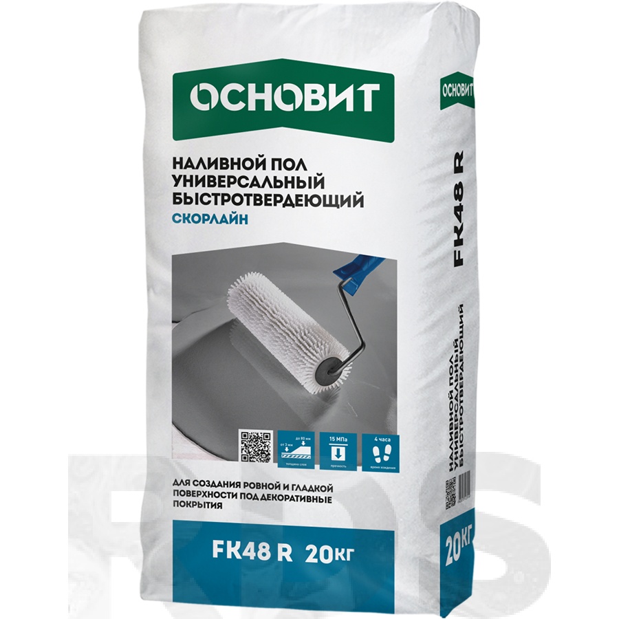 Пол наливной универсальный Основит Скорлайн FK48 R, 20 кг - купить по цене  от 420 р.