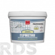 Герметик акриловый серый "Тёплый дом Mineral Proffesional", 15 кг, Neomid - фото