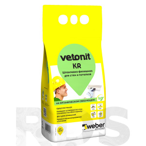 Шпатлёвка Vetonit KR, 5 кг - фото