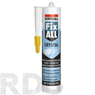 Клей-герметик прозрачный Fix All Kristall, 290 мл /Soudal/119130 - фото