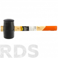 Киянка 340 гр, черная резина, обратная деревянная ручка, "SPARTA" - фото