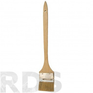 Кисть радиаторная, 1,5" (38мм), натуральная щетина, деревянная ручка, "888" /0132219 - фото