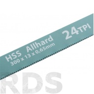 Полотна для ножовки по металлу, 300 мм, 24TPI, HSS,  упак. 2 шт. "GROSS" /77724 - фото
