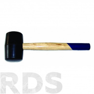 Киянка 340 гр, черная резина, деревянная ручка, "888" - фото