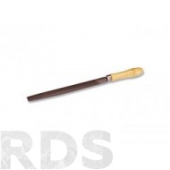 Напильник, 150 мм, трехгранный, деревянная ручка "СИБРТЕХ" - фото