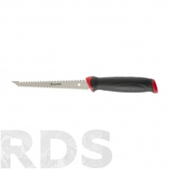 Ножовка по гипсокартону, 180 мм, две рабочие кромки полотна, двухкомпонентная ручка, "MATRIX" / 23392 - фото