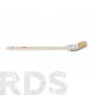 Кисть радиаторная, 1,5" (38мм), натуральная щетина, деревянная ручка, "HOGER" /1020038 - фото