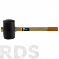 Киянка 910 гр, черная резина, обратная деревянная ручка, "SPARTA" - фото