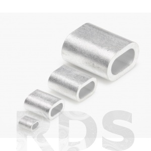 Зажим алюминиевый для стальных канатов DIN 3093, 2 мм - фото