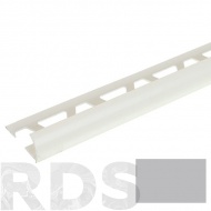 Раскладка наружная, под плитку 10мм 2,5м "Идеал" Светло-серая 002 - фото