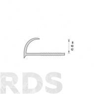 Раскладка наружная, под плитку 10мм 2,5м &quot;Идеал&quot; Черная 007 - фото 2