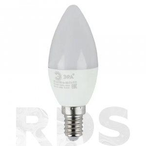 Лампа светодиодная ЭРА ECO B35, 6Вт, нейтральный белый, E14 - фото