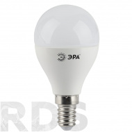 Лампа светодиодная ЭРА P45, 5Вт, теплый свет, E14 - фото