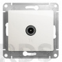 Розетка TV проходная 4DB белая Schneider Electric Glossa GSL000192 - фото