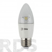 Лампа светодиодная ЭРА Clear B35, 7Вт, нейтральный белый свет, E27 - фото