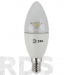 Лампа светодиодная ЭРА Clear B35, 7Вт, нейтральный белый свет, E27 - фото