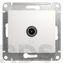 Розетка TV оконечная 1DB белая Schneider Electric Glossa GSL000191 - фото