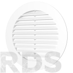 Решетка вентиляционная круглая D150 вытяжная c фланцем D125 / 12РК - фото