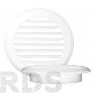 Решетка пластмассовая круглая с фланцем D125, ПКР170/125 - фото