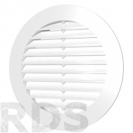 Решетка вентиляционная круглая D200 вытяжная с фланцем D160 / 16РКС - фото