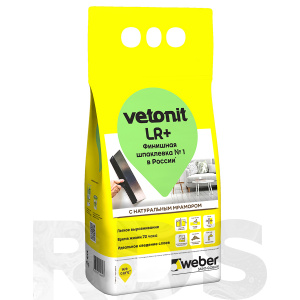 Шпатлёвка Vetonit LR+, 5 кг - фото