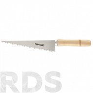 Ножовка по гипсокартону, 180 мм, деревянная рукоятка, "SPARTA" /233905 - фото