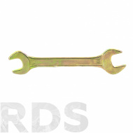 Ключ рожковый, 17x19 мм, желтый цинк, "СИБРТЕХ" - фото
