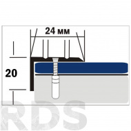 Порог Д3  угловой 135х24х20 ВИШНЯ (1/12шт) - фото 2