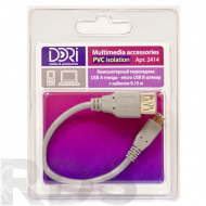 Переходник USB A штекер-micro USB B штекер - фото