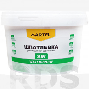 Шпатлевка SW универсальная водостойкая Waterproof, ведро, 25 кг (Артель)