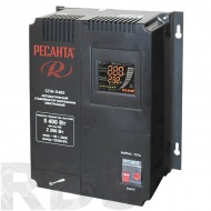 Стабилизатор однофазный, 5,4кВт, цифровой, СПН-5400, "Ресанта" - фото
