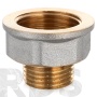 Переходник с ребордой усиленный 1/2"х 3/8" в/н с цангой 10 (хром), МР-У (070508) - фото 2